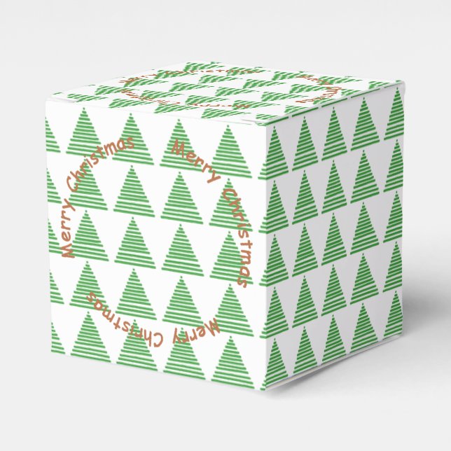 Bevorzugungsbox - Graphic Trees with Text Circle Geschenkschachtel (Vorderseite)