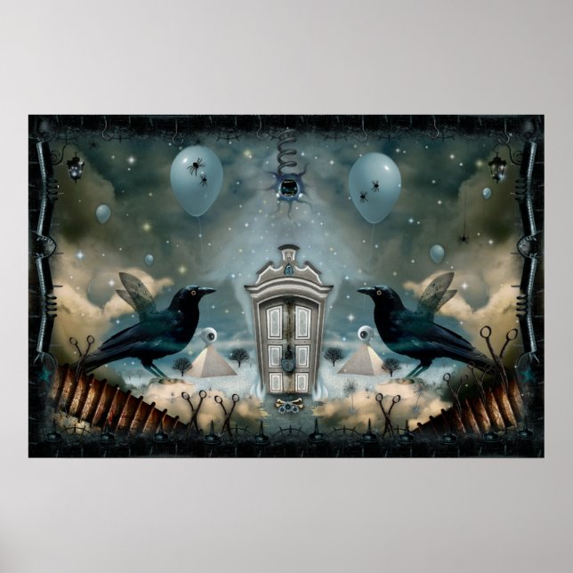 Bewachte Tür der inneren Psyche Poster (Vorne)