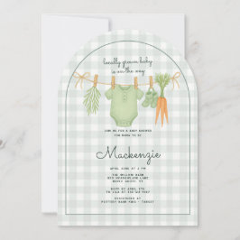 Bewachter Babyduschenarm Einladung