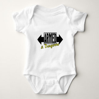 Bewaffnet u. gefährlich baby strampler