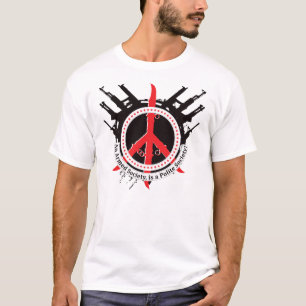 Bewaffnete höfliche Gesellschaft - Rot T-Shirt