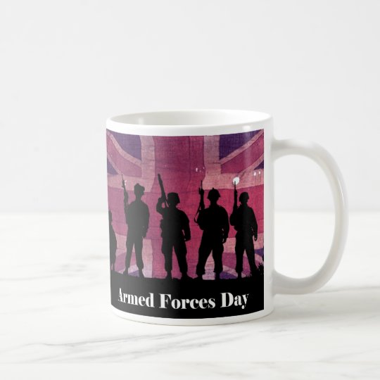 Bewaffnete Kraft-TagesGewerkschafts-Flagge Kaffeetasse