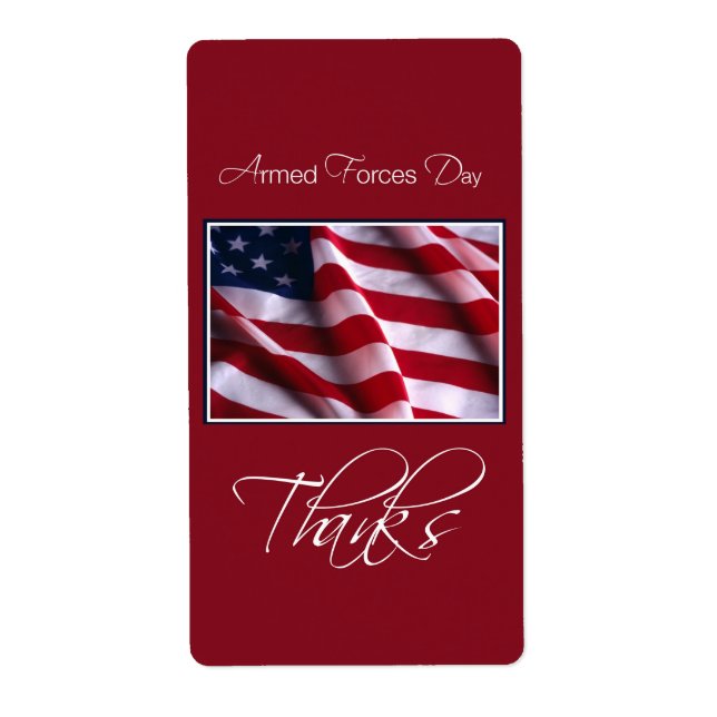 Bewaffnete Kräfte ehren Einladung, Flagge, Rot (Vorne)