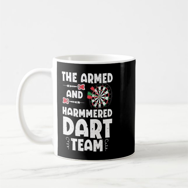 Bewaffnete und Hammermattteam-Quotenspiele Kaffeetasse (Links)