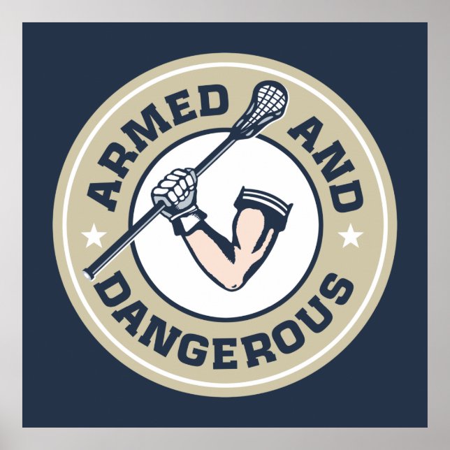 Bewaffnetes und gefährliches Poster (Vorne)