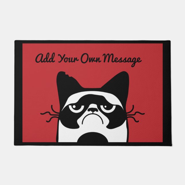 BEWAFFNUNG DER KATZE FUßMATTE (Vorderseite)