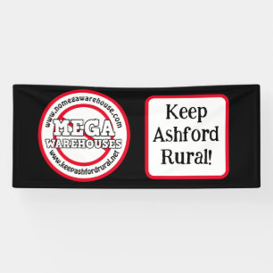 Bewahre Ashford als ländliche Region Keine Mega- Banner