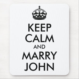 Bewahre Ruhe und heirate John Mauspad