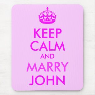 Bewahre Ruhe und heirate John Mauspad