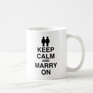 Bewahre Ruhe und heirate weiter Kaffeetasse