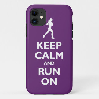 Bewahre Ruhe und Laufe Weiter iPhone 11 Hülle