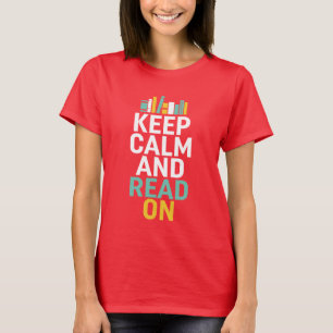 Bewahre Ruhe und Lies Weiter Bookworm Geek T-Shirt