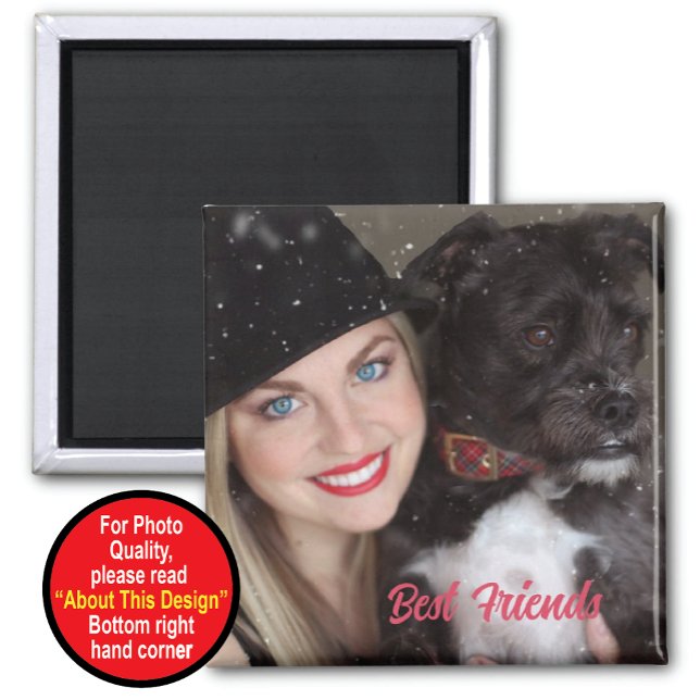 Bewahren Sie das Magnet der besten Freunde mit Fot (Von Creator hochgeladen)