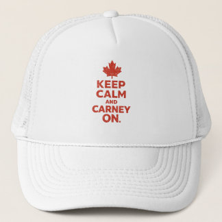 Bewahren Sie Ruhe und Carney Auf Maple Leaf T-Shir Truckerkappe