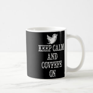 Bewahren Sie Ruhe und Covfefe Auf Trump Tweet T-Sh Kaffeetasse