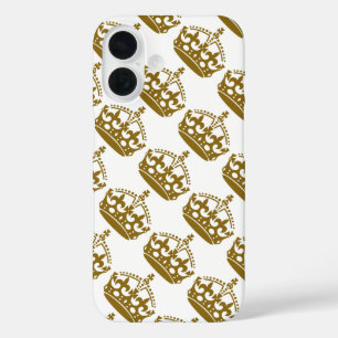 Bewahren Sie Ruhe und Machen Sie Weiter Goldkrone iPhone 16 Hülle