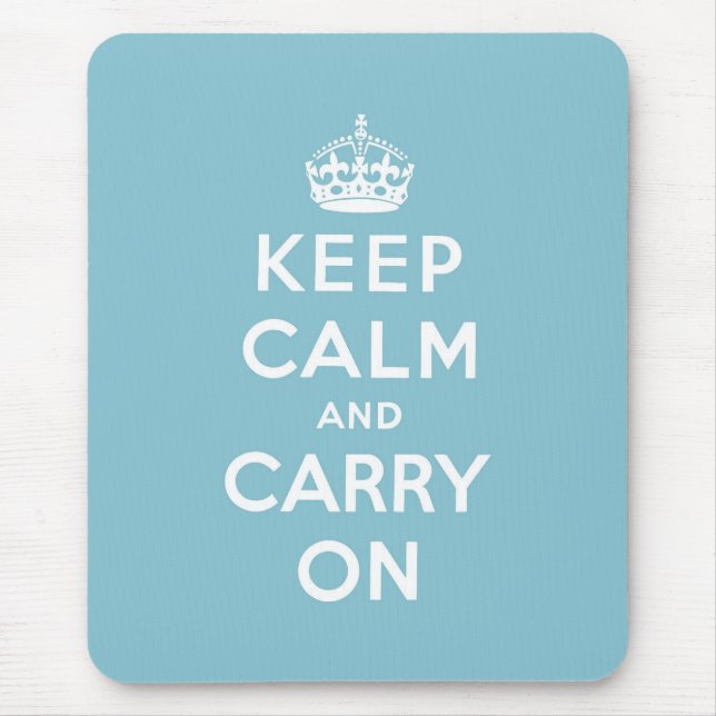 Bewahren Sie Ruhe und machen Sie weiter Original Mousepad (Vorne)