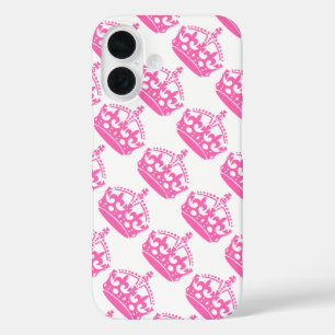 Bewahren Sie Ruhe und Machen Sie Weiter Pink Crown iPhone 16 Hülle