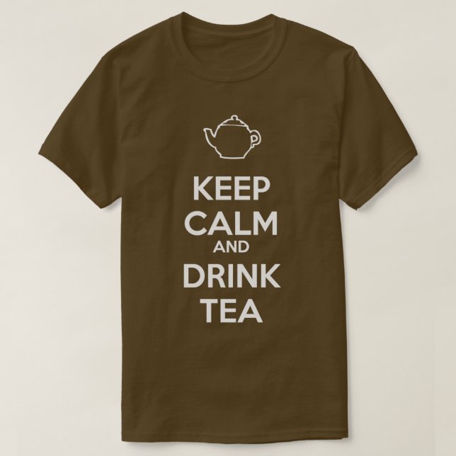 Bewahren Sie Ruhe und trinken Sie Tee 22 (Design vorne)