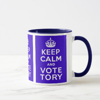 Bewahren Sie Ruhe und wählen Sie Tory ~ Politisch Tasse