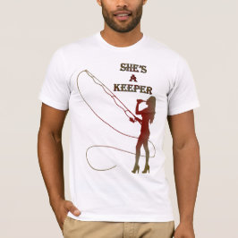 Bewahrer der Frau beim Trinken T-Shirt