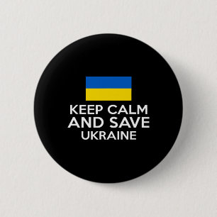 Bewahrt Ruhe und rettet die Ukraine Unterstützt de Button