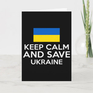 Bewahrt Ruhe Und Rettet Die Ukraine Unterstützt De Karte