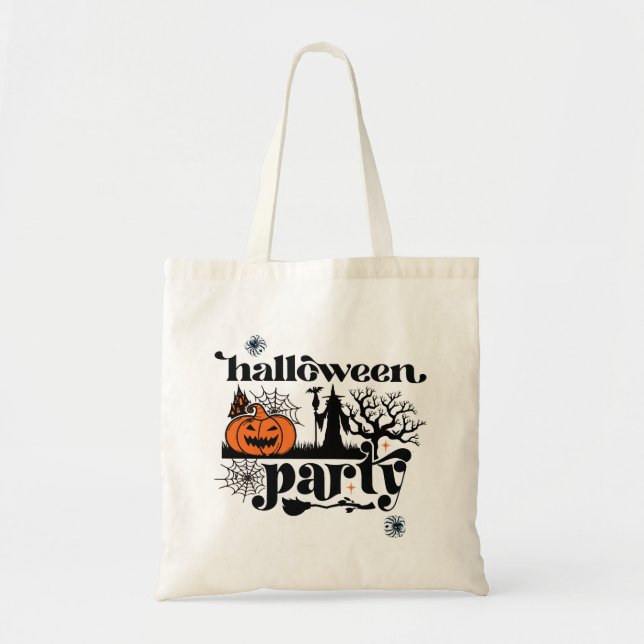 Bewährte Kostüme Retro Halloween-Party Einladung Tragetasche (Vorne)
