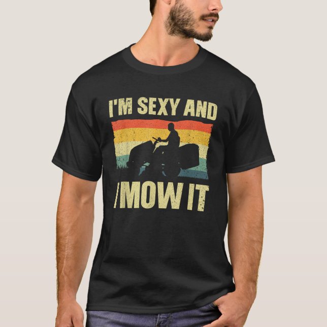 Bewährte Rasenmäherkunst für Männer Rasenmäher T-Shirt (Vorderseite)