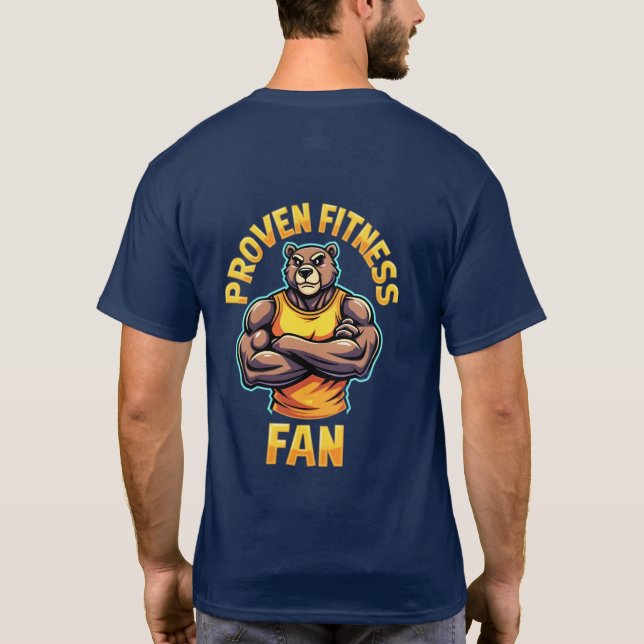 "Bewährter Fitness-Lüfter-T - Shirt - Empowerment  (Rückseite)