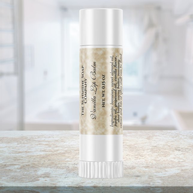 Bewährtes Pergamentpapier mit Lippenbalsam Etiketten (Von Creator hochgeladen)