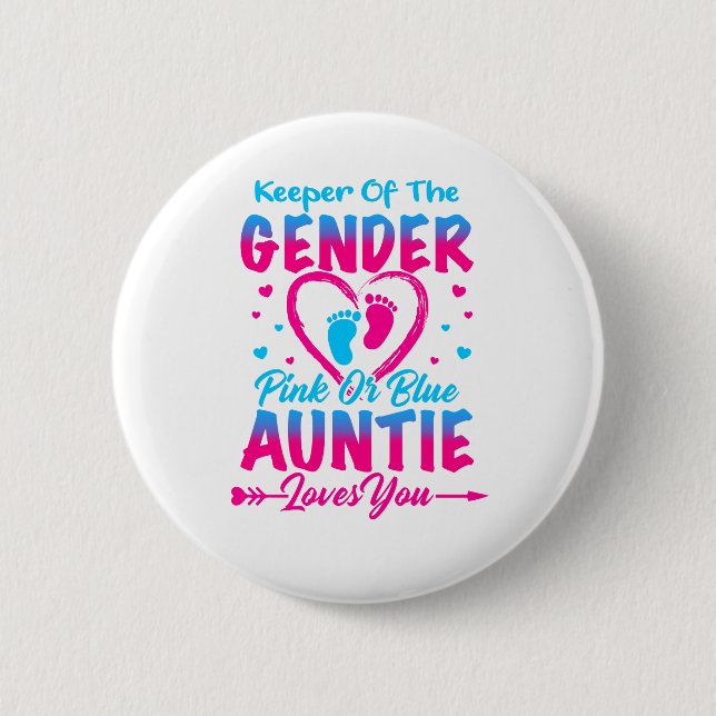 Bewahrung der Lieben zwischen Rosa und Blauen Gesc Button (Vorderseite)