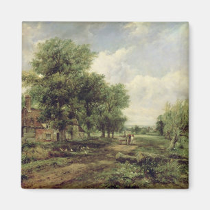 Bewaldete Flusslandschaft Magnet