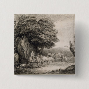 Bewaldete Landschaft Thomas Gainsboroughs mit Button