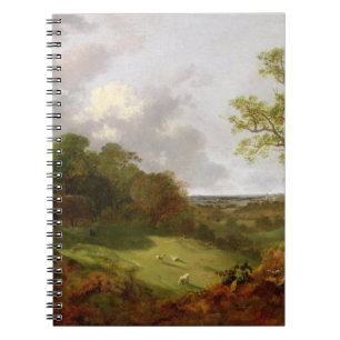 Bewaldete Landschaft Thomas Gainsboroughs mit Notizblock