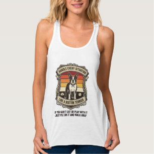 Bewältige jede Situation Boston Terrier Hund Sonne Tank Top