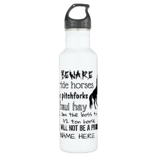 BEWARE - I RIDE HORS - EDELSTAHLFLASCHE