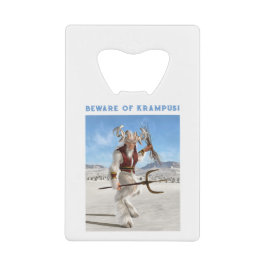 Beware of Krampus! Geldbeutel Flaschenöffner