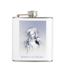 Beware of the Frostbite. Ice vampire Flachmann