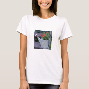 Bewässerungs-Dose/Blume-Angepasster langer T-Shirt