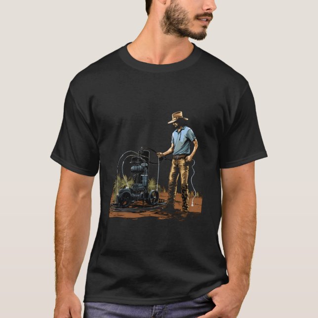 Bewässerungsausrüstung Bauer Farm Watering Far T-Shirt (Vorderseite)