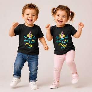 Beweg Deinen Schwanz Häschen Glücklicher Tanz Bunt Kleinkind T-shirt