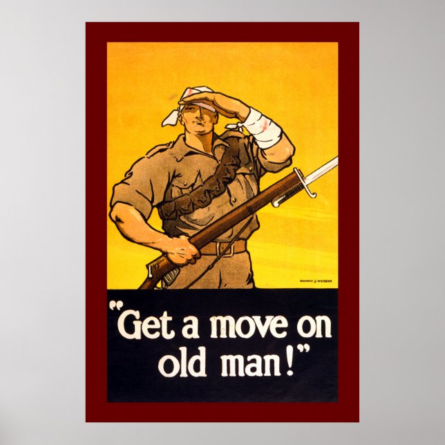 Beweg dich zum Alten Mann Poster (Vorne)