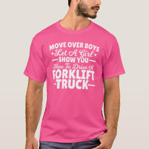 Bewegen Sie den Gabelstapler-Gabelstapler über Boy T-Shirt