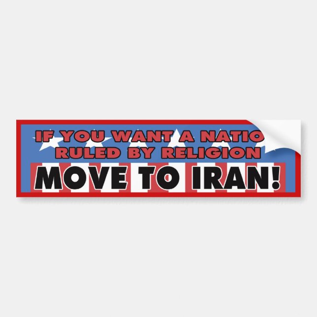 Bewegen Sie sich auf der Iran-Autoaufkleber Autoaufkleber (Vorne)