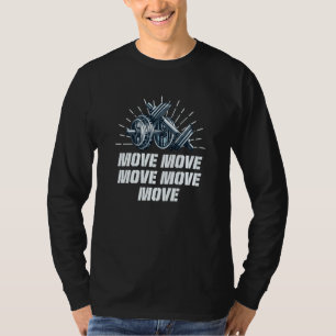 Bewegen Sie Workout Motivationszitat Gym Inspirier T-Shirt