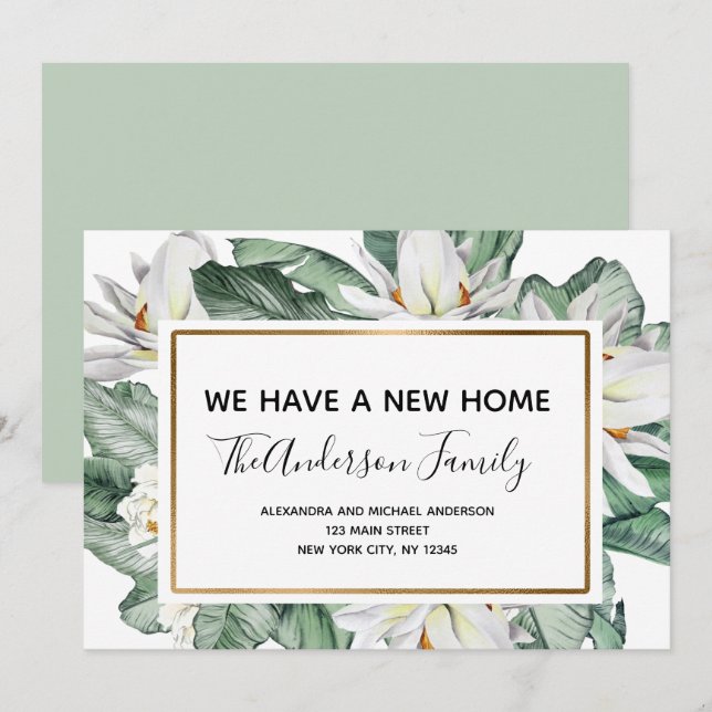 Bewegende Ankündigung tropischer Flora (Vorne/Hinten)