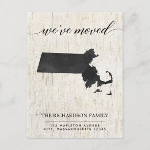 Bewegliche Mitteilung, Massachusetts-Staat Einladungspostkarte
