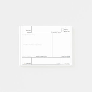 Bewegliche Post-it Klebezettel