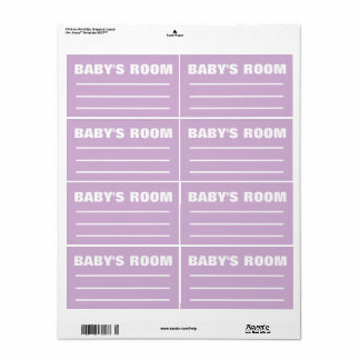 bewegliche Verpackungsetiketten - Babyzimmer